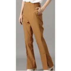 ローリーズファーム　レディース　フレアパンツ　L センタープレス　薄手