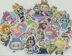 ラブブステッカー50枚　ラブブアクリル2セット クレヨンしんちゃんステッカー