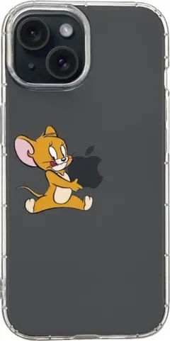 トムとジェリー iPhone17ケース 16 15もあり♪ JERRY クリア