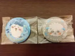 ハチワレ ラッコ セット☆ ちいかわ 刺繍缶バッジビスケット２