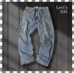 890/リーバイス505ストレートデニムジーンズ34x30