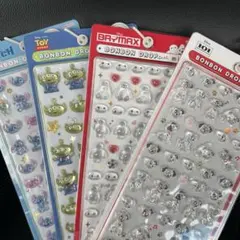 正規品　ディズニー　ボンボンドロップシール　ミニ　4種セット