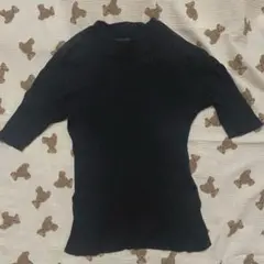 CHILD WOMAN 半袖リブニット