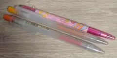 ボールペン 3本セット オレンジ 黄色 ピンク