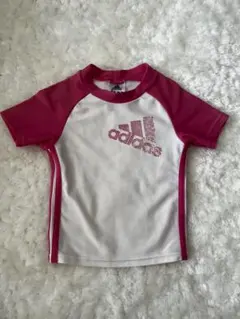 adidas ラッシュガード ピンク 120cm