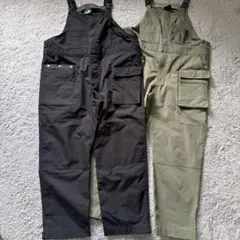 新品】ワークマン オニテックス クロスランダーサロペット 黒 フリー F