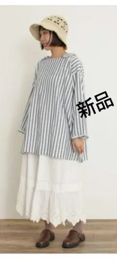 SM2リネンフリルカラーブラウス ゼロハチマブ スタディオクリップ ニコアンド