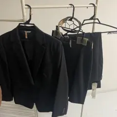 洋服の青山 ブラックスーツ 3点セット レディーススーツ