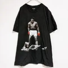 オールドネイビー 半袖 Tシャツ クルーネック 写真 モハメド アリ L 黒 綿のサムネイル