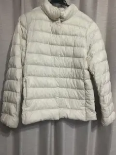 ウルトラライトダウンジャケットNANODESIGN 01オフホワイト　L