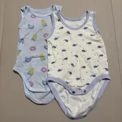 ユニクロベビー肌着 ノースリーブ　80 90 2点セット
