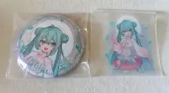 グッスマくじ 初音ミク アクアリウム F賞 缶バッジ＆ステッカー