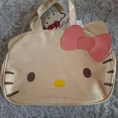 ハローキティ バッグ クリーム色