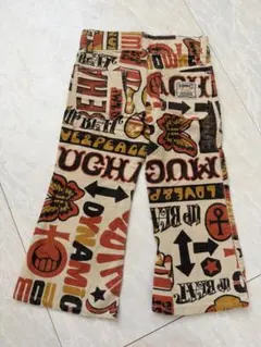 ムチャチャ　ニコちゃん　カラフルグラフィックパンツ　XS 90-100