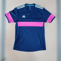 adidas アディダス Tシャツ ネイビー ピンクのサムネイル