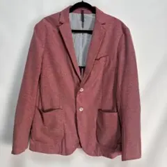 ZARA MAN テーラードジャケット 赤 54 エルボーパッチ
