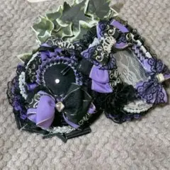 痛ロゼット　硬質ケース　紫　黒　パープル　ブラック