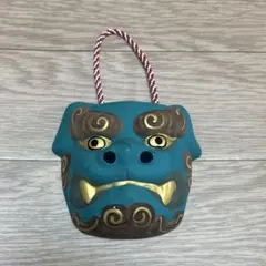 博多人形 紅葉八幡宮 御守護 獅子頭面 厄除け