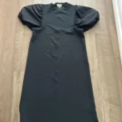 choette パフスリーブ ロングワンピース ブラック M