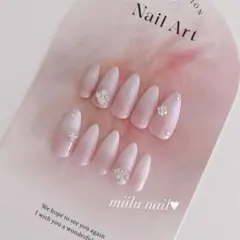 ベイビーブーマー　ワンホン　ネイルチップ　ちゅるん　スナ系　ピンク