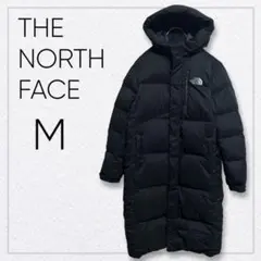 【USED】ノースフェイス ロングダウン 黒 M 着丈100 ベンチコート 美品