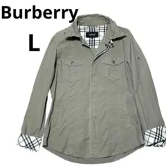 BURBERRY BLACK LABEL ミリタリージャケット L ダメージ加工