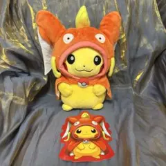激レア新品未使用希少品ポケモンダルマッカピカチュウぬいぐるみ