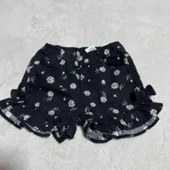 après les cours 花柄フリルショートパンツ 80