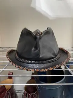 レザーハット 茶芯