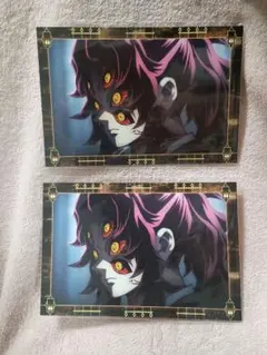 鬼滅の刃　半券　ポスカ　黒死牟　カフェ　ufotable ポストカード