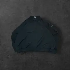 00s ナイキ ナイロンジャケット L 黒 Y2K プルオーバー ボックス 短丈