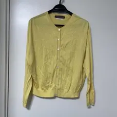 YVON INED N.vague イエローカーディガン　サイズ38