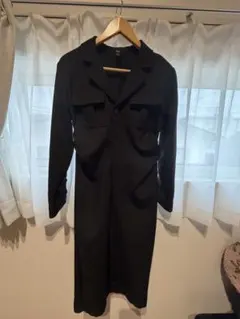 Dazy ブラック ロングコート XL 春物 スプリングコート