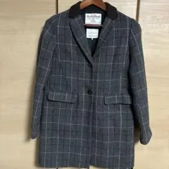 Harris Tweed ハリスツイードセブンデイズサンディロングコートグレーMのサムネイル