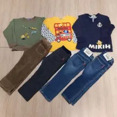 ☆ミキハウス☆　100サイズ　長袖＆パンツ　７点セット