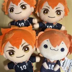 ハイキュー!! 日向翔陽 もちぴこ みにコレBIGぬいぐるみ 4点まとめ売り