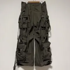 USA古着 ミリタリー ナイロン テクノパンツ カーゴパンツ W32 y2k