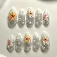 【現品販売】 ハンドメイド　ネイルチップ　付け爪　press-on nails