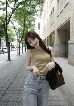 限定値下げ EAPHI WAVE DESIGN HIGH WAIST DENIM