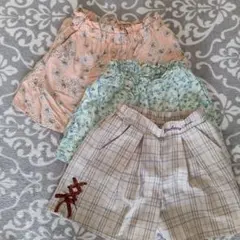 ハーフパンツ 3点セット 120cm-130cm