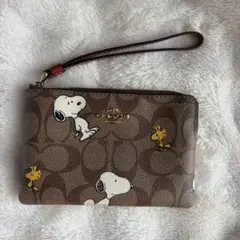 【極美品】 COACH コーチ スヌーピー ポーチ Peanuts ピーナッツ