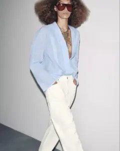 ZARA ZW COLLECTION テクスチャーオーバーサイズシャツ