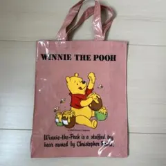 【訳あり】トートバッグ　くまのプーさん　ピンク