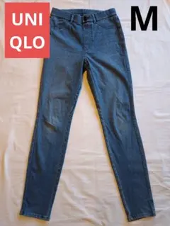 UNIQLO　スキニーデニム 　青　ストレッチパンツ　Мサイズ