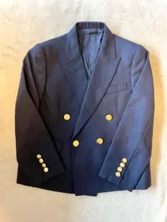 Burberry ネイビー ダブルブレスト ブレザー 110