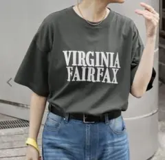 新品タグ付き　 VIRGINIA FAIRFAX 刺繍ロゴ 半袖Tシャツのサムネイル