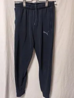 PUMA ジョガーパンツ スウェットパンツ ロゴ刺繍 ネイビー レディース S