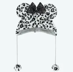 新品未使用　ヒョウ柄ミニーファンキャップ