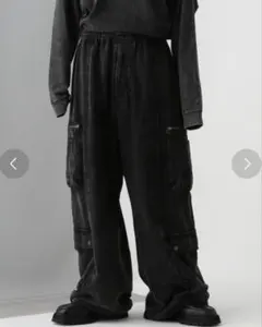 HARE ピグメントスウェットカーゴパンツ