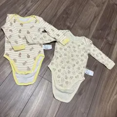 UNIQLO 긴팔 롬퍼스 속옷 칩과 데일 2벌 세트